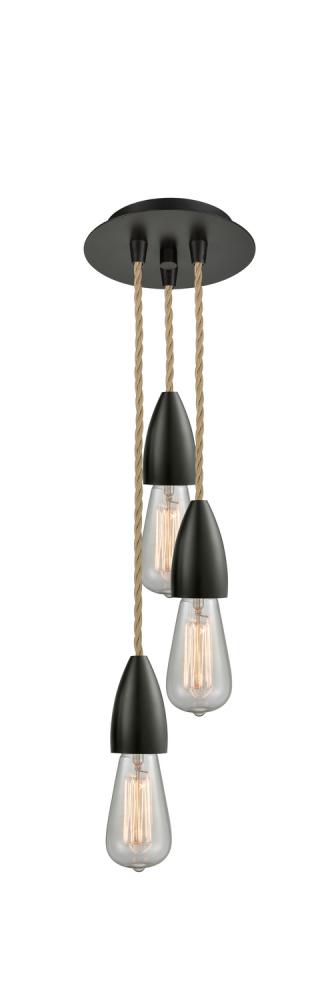 Fairchild - 3 Light - 6 inch - Oil Rubbed Bronze - Cord hung - Multi Pendant