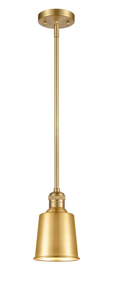 Addison - 1 Light - 5 inch - Satin Gold - Stem Hung - Mini Pendant