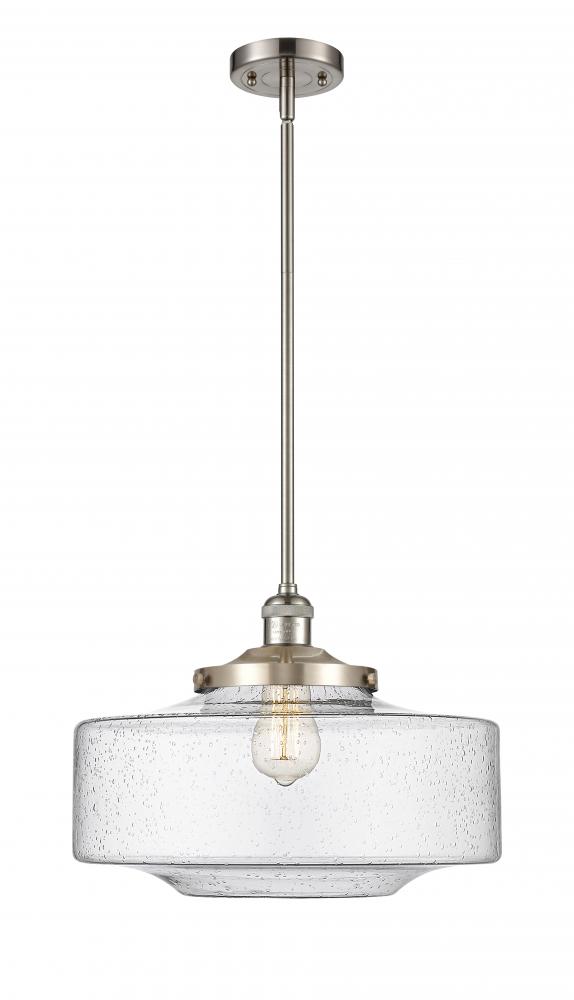 Bridgeton - 1 Light - 12 inch - Brushed Satin Nickel - Stem Hung - Mini Pendant