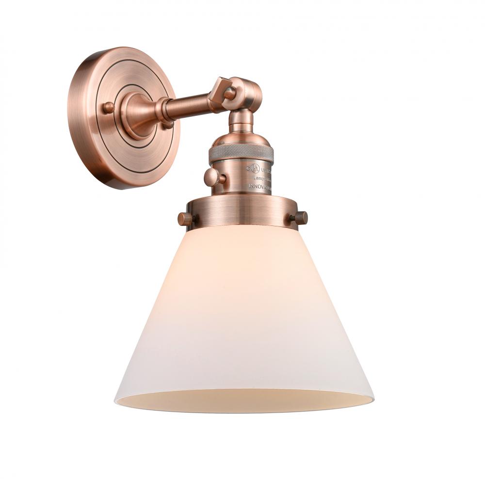 Cone - 1 Light - 8 inch - Antique Copper - Sconce