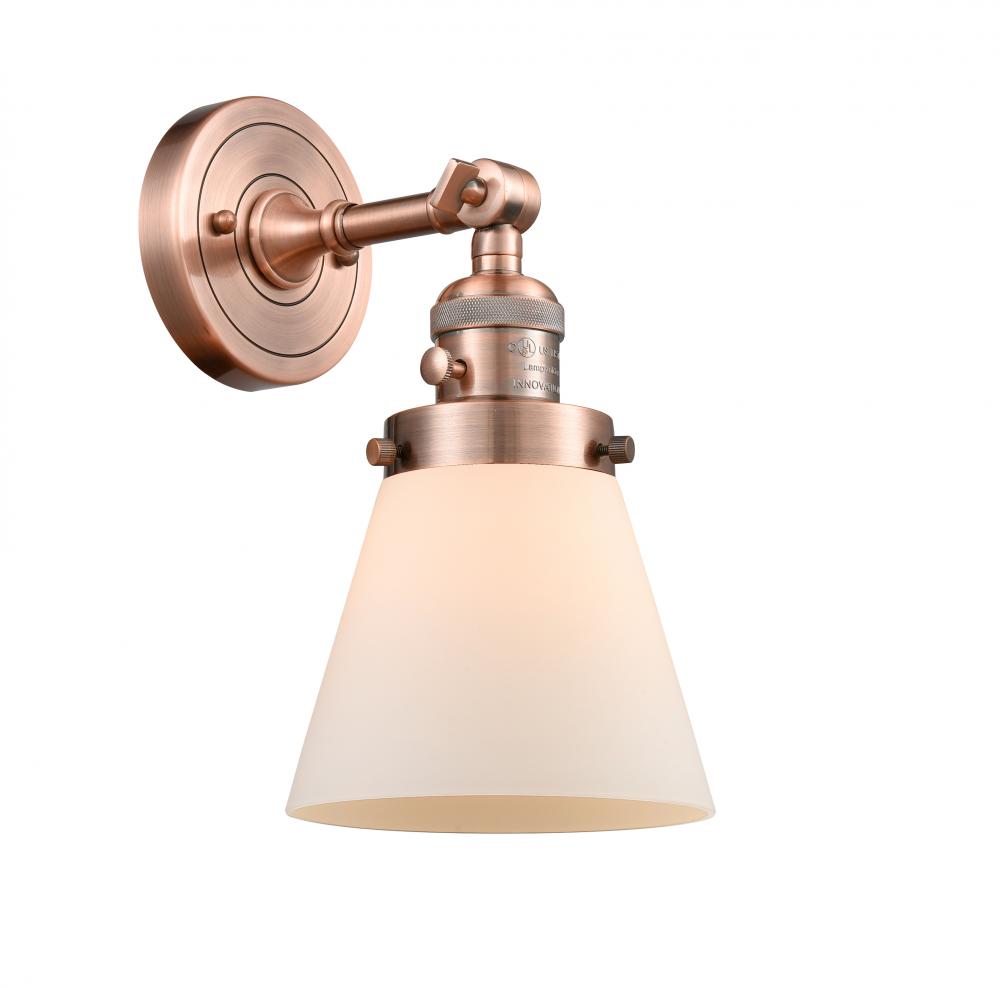 Cone - 1 Light - 6 inch - Antique Copper - Sconce