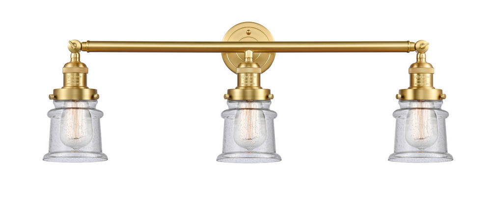 Canton - 3 Light - 30 inch - Satin Gold - Bath Vanity Light