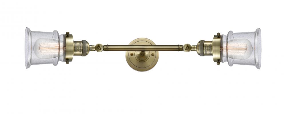 Canton - 2 Light - 6 inch - Antique Brass - Bath Vanity Light