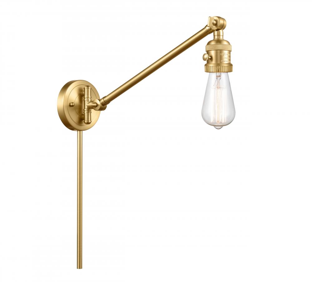 Bare Bulb - 1 Light - 5 inch - Satin Gold - Swing Arm