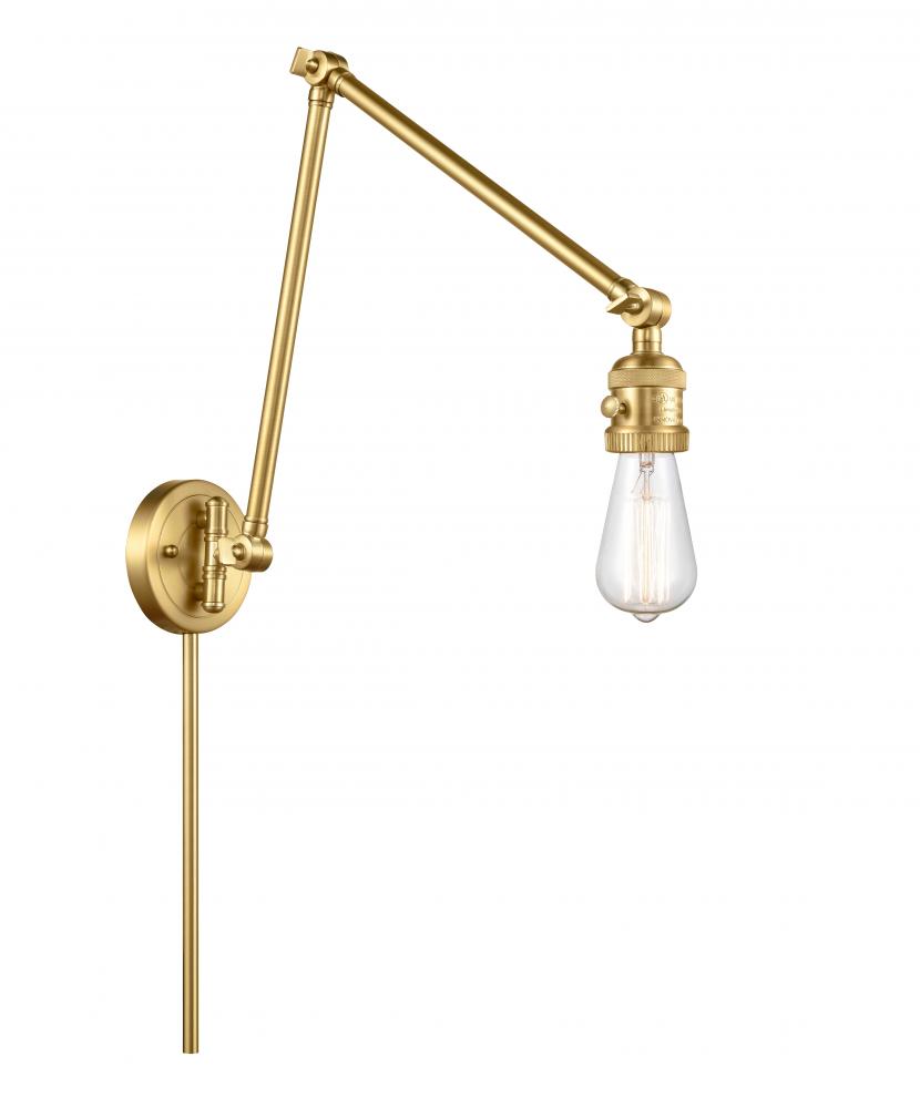 Bare Bulb - 1 Light - 5 inch - Satin Gold - Swing Arm