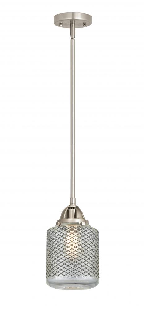 Stanton - 1 Light - 6 inch - Brushed Satin Nickel - Cord hung - Mini Pendant