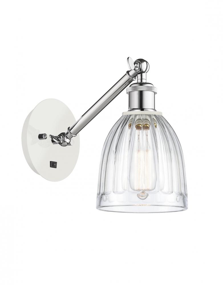 Brookfield - 1 Light - 6 inch - White Polished Chrome - Sconce