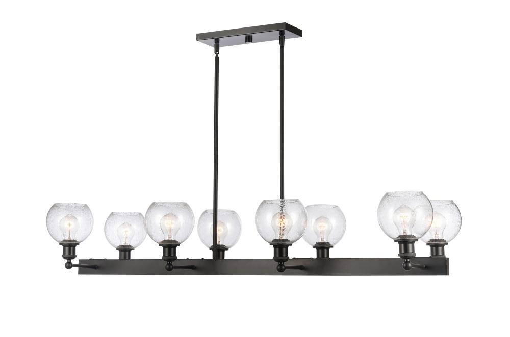 Concord - 8 Light - 48 inch - Matte Black - Cord hung - Island Light