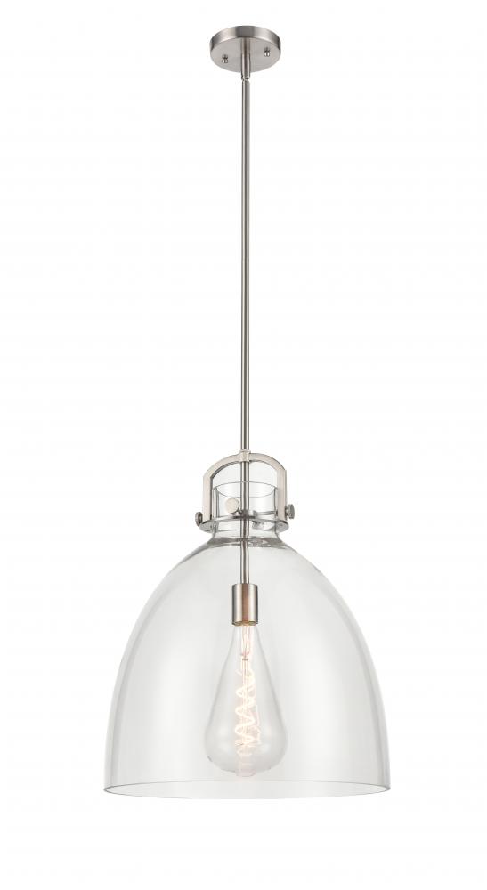 Newton Bell - 1 Light - 16 inch - Satin Nickel - Multi Pendant