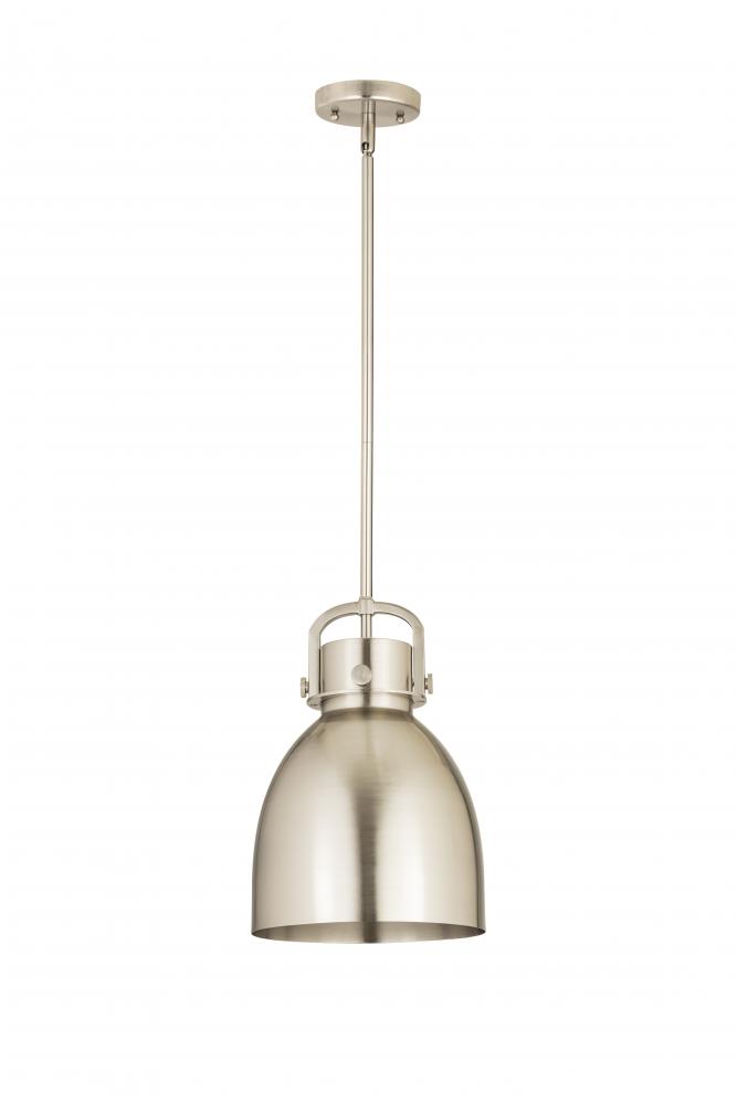 Newton Sphere - 1 Light - 10 inch - Satin Nickel - Multi Pendant