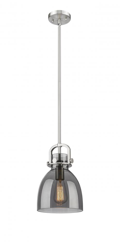 Newton Bell - 1 Light - 8 inch - Satin Nickel - Multi Pendant