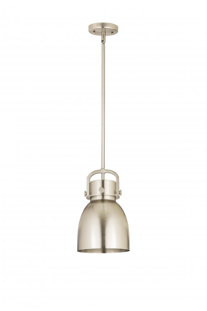 Newton Sphere - 1 Light - 8 inch - Satin Nickel - Multi Pendant