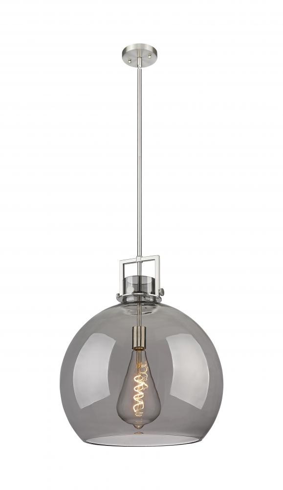 Newton Sphere - 1 Light - 18 inch - Satin Nickel - Multi Pendant