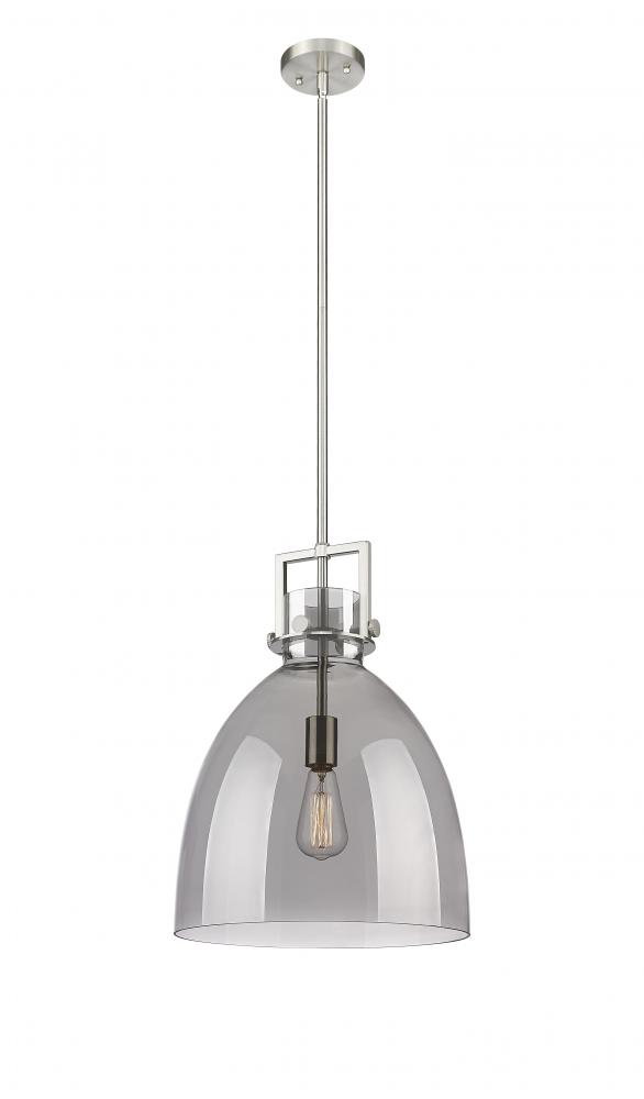 Newton Bell - 1 Light - 14 inch - Satin Nickel - Multi Pendant