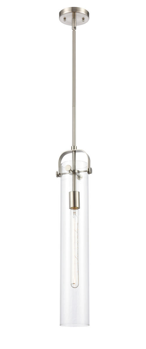 Pilaster - 1 Light - 5 inch - Brushed Satin Nickel - Cord hung - Mini Pendant