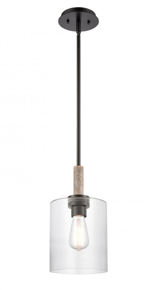 Paladin - 1 Light - 7 inch - Matte Black - stem hung - Mini Pendant