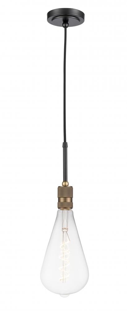 Ellis - 1 Light - 5 inch - Black Antique Brass - Cord hung - Mini Pendant