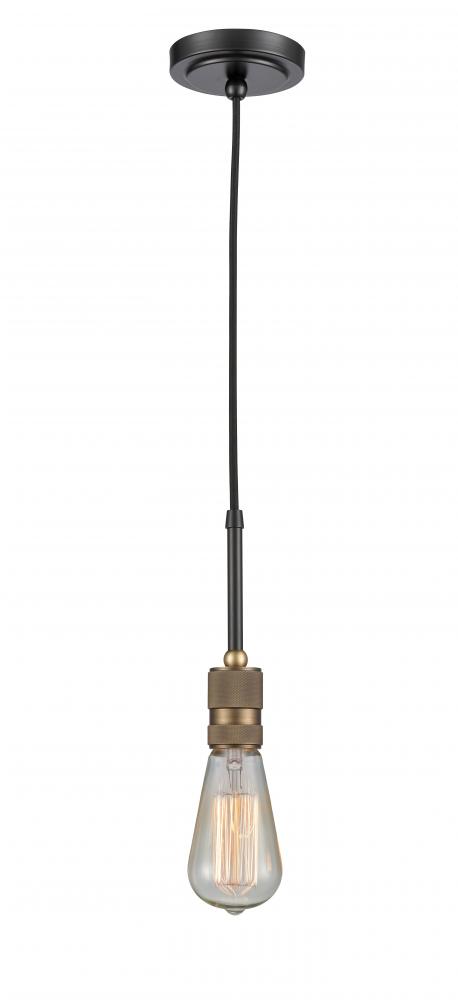 Ellis - 1 Light - 3 inch - Black Antique Brass - Cord hung - Mini Pendant