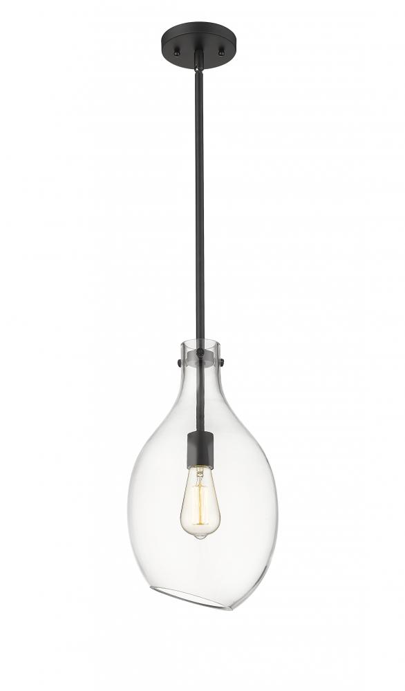 Norwalk - 1 Light - 9 inch - Matte Black - Cord hung - Mini Pendant