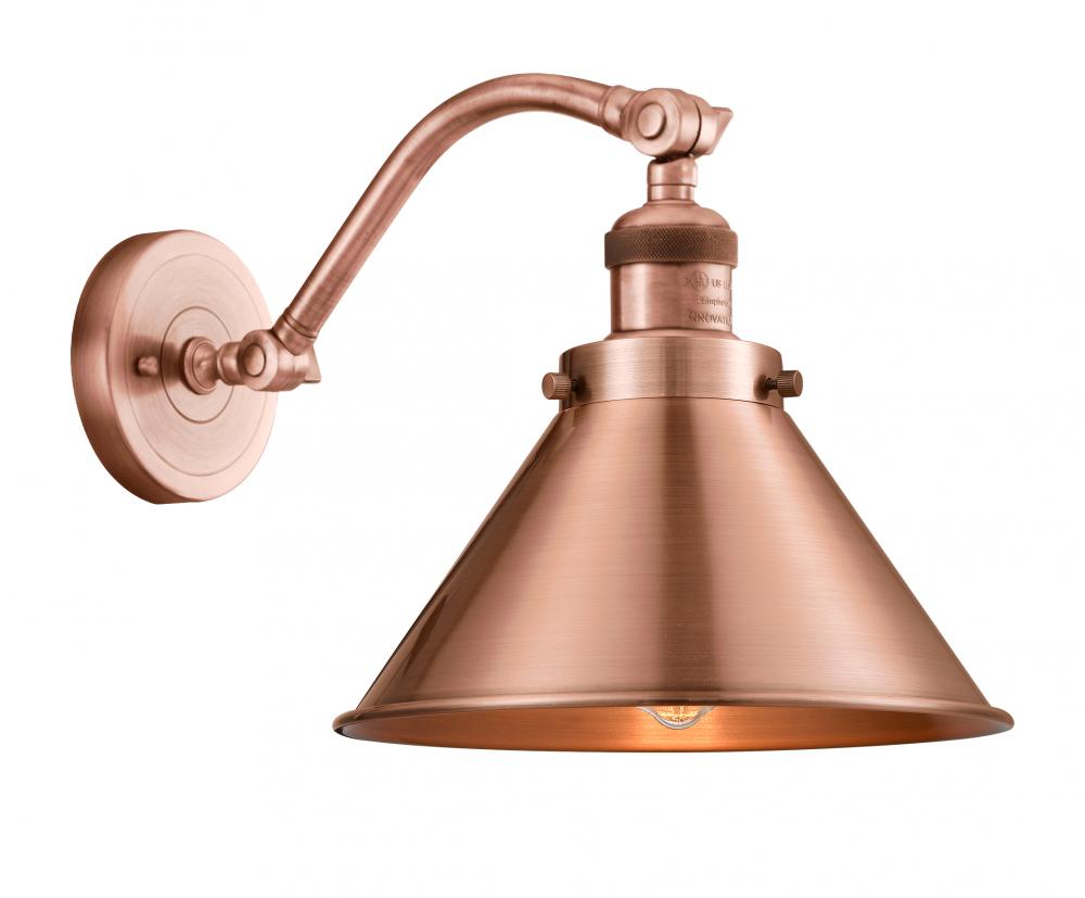 Briarcliff - 1 Light - 10 inch - Antique Copper - Sconce