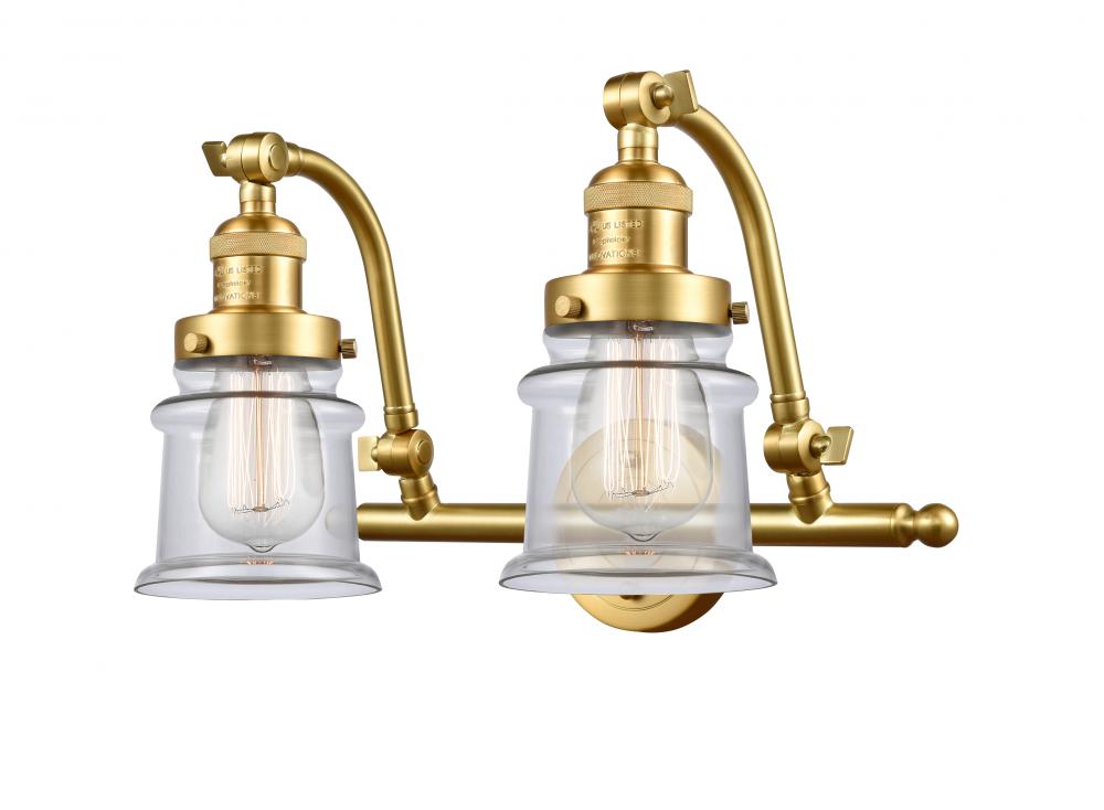 Canton - 2 Light - 18 inch - Satin Gold - Bath Vanity Light