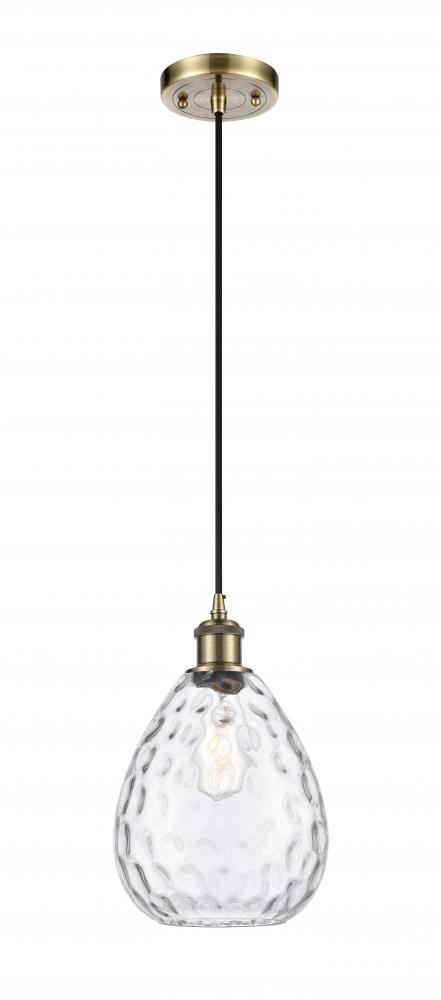 Waverly - 1 Light - 8 inch - Antique Brass - Cord hung - Mini Pendant