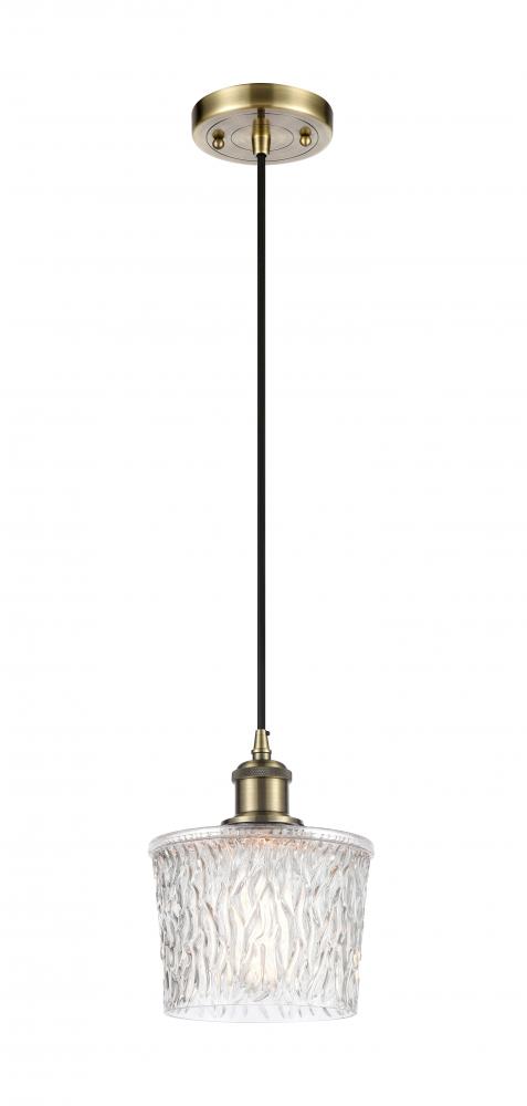 Niagara - 1 Light - 7 inch - Antique Brass - Cord hung - Mini Pendant