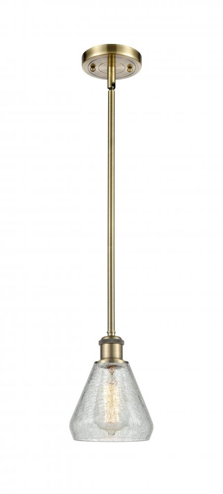 Conesus - 1 Light - 6 inch - Antique Brass - Mini Pendant