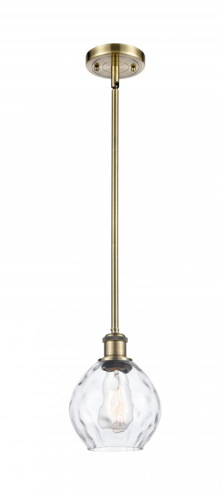 Waverly - 1 Light - 6 inch - Antique Brass - Mini Pendant