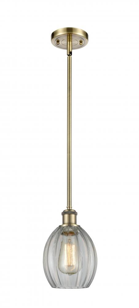 Eaton - 1 Light - 6 inch - Antique Brass - Mini Pendant