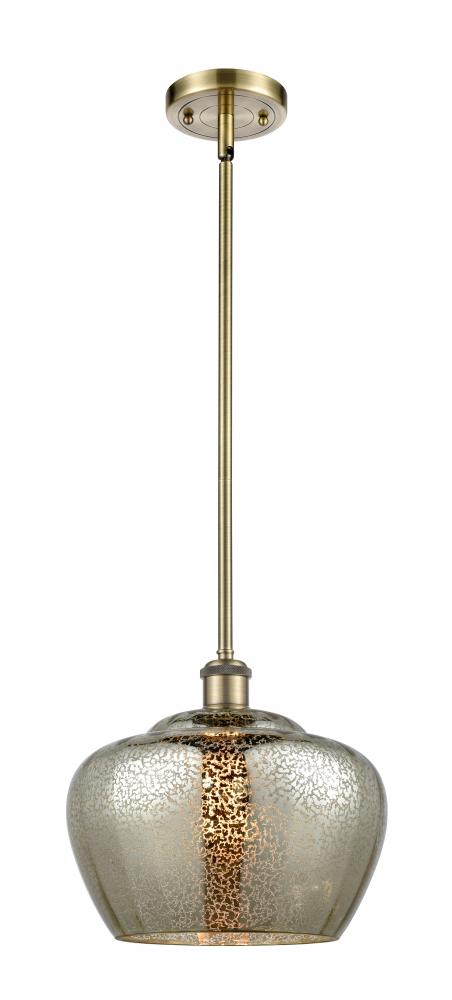 Fenton - 1 Light - 11 inch - Antique Brass - Mini Pendant