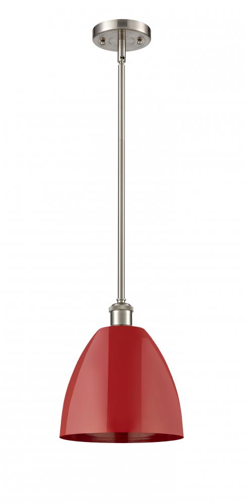Plymouth - 1 Light - 9 inch - Brushed Satin Nickel - Pendant