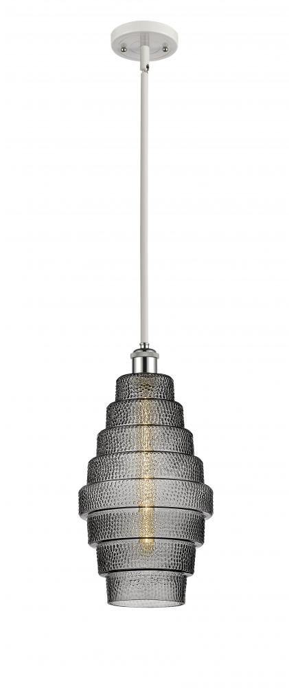 Cascade - 1 Light - 8 inch - White Polished Chrome - Mini Pendant