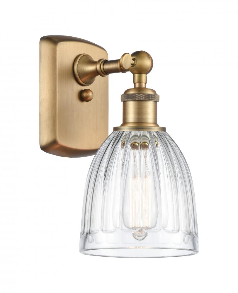 Brookfield - 1 Light - 6 inch - Brushed Brass - Sconce