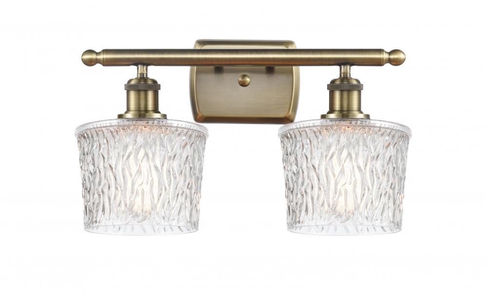 Niagara - 2 Light - 17 inch - Antique Brass - Bath Vanity Light