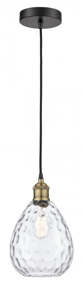 Waverly - 1 Light - 8 inch - Black Antique Brass - Cord hung - Mini Pendant