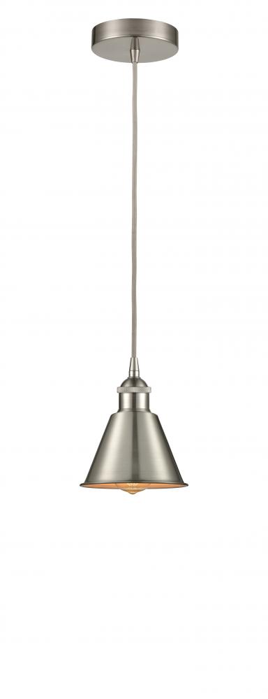 Edison - 1 Light - 7 inch - Satin Nickel - Multi Pendant