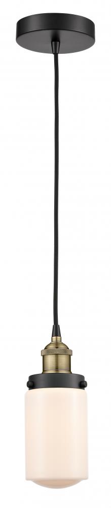 Dover - 1 Light - 5 inch - Black Antique Brass - Cord hung - Mini Pendant