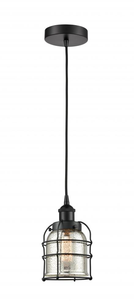 Bell Cage - 1 Light - 6 inch - Matte Black - Multi Pendant