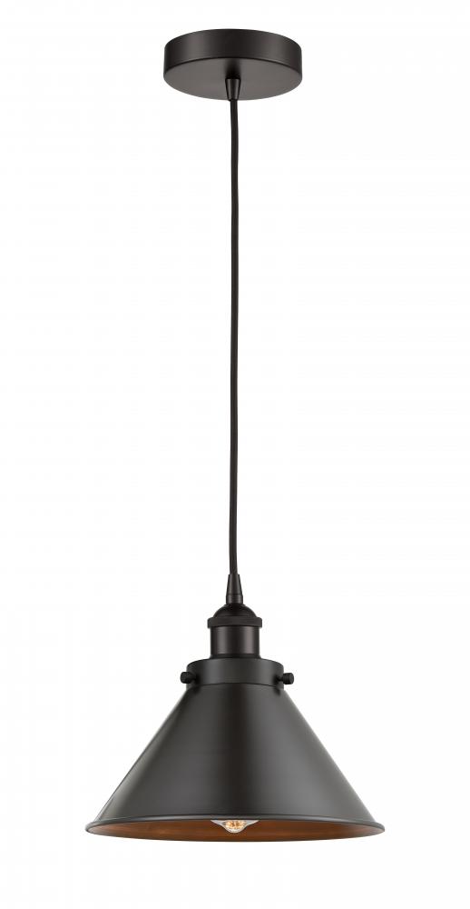 Briarcliff - 1 Light - 10 inch - Oil Rubbed Bronze - Cord hung - Mini Pendant