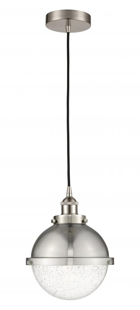 Hampden - 1 Light - 9 inch - Brushed Satin Nickel - Cord hung - Mini Pendant