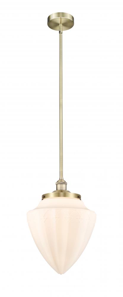 Bridgeton - 1 Light - 12 inch - Antique Brass - Stem Hung - Mini Pendant