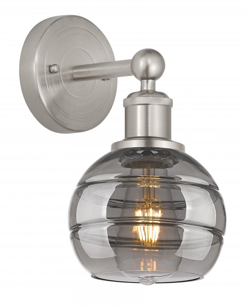 Rochester - 1 Light - 6 inch - Brushed Satin Nickel - Sconce