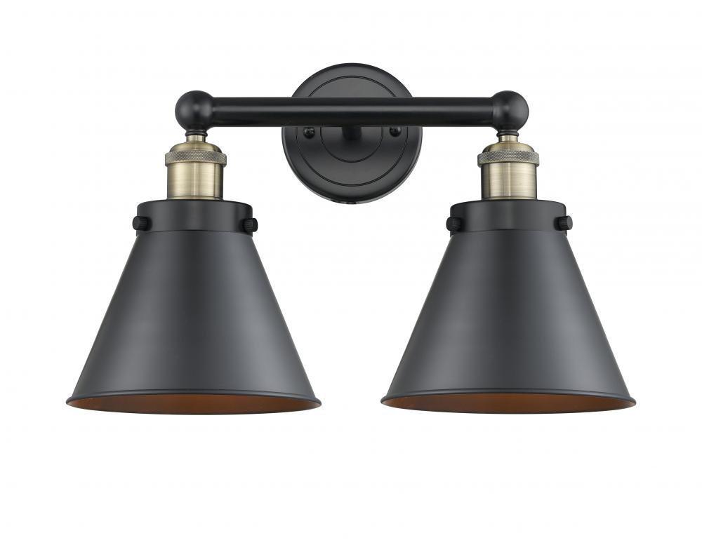 Edison - 2 Light - 17 inch - Black Antique Brass - Bath Vanity Light