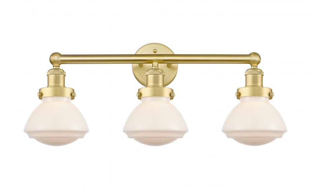 Olean - 3 Light - 25 inch - Satin Gold - Bath Vanity Light