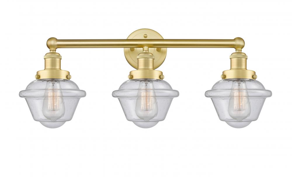 Oxford - 3 Light - 25 inch - Satin Gold - Bath Vanity Light