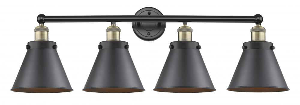 Edison - 4 Light - 35 inch - Black Antique Brass - Bath Vanity Light