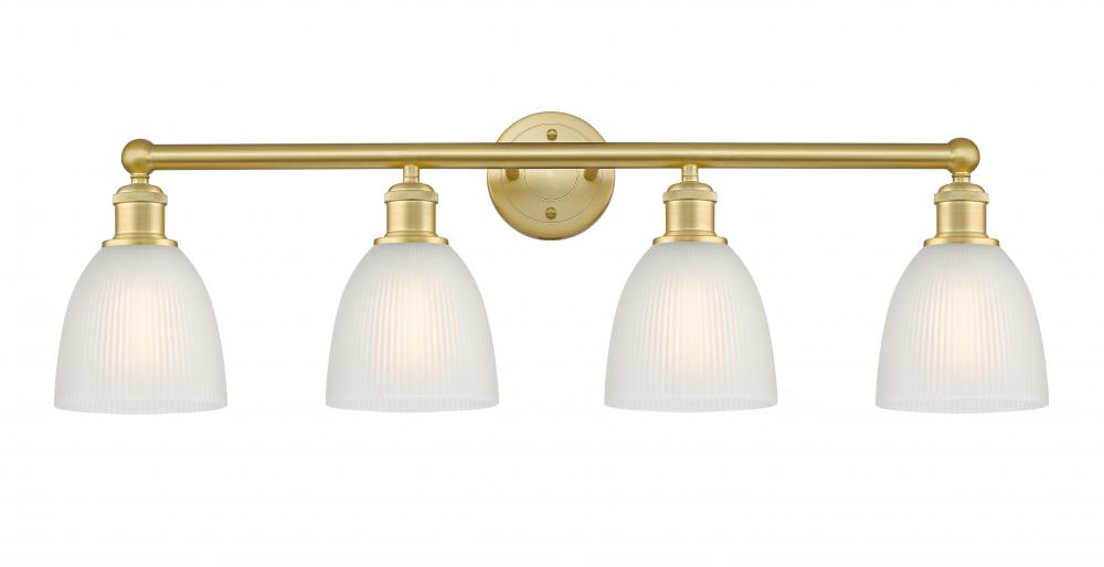 Castile - 4 Light - 33 inch - Satin Gold - Bath Vanity Light