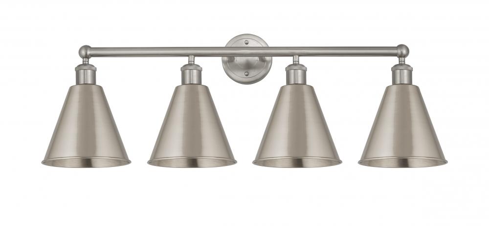 Berkshire - 4 Light - 35 inch - Satin Nickel - Bath Vanity Light