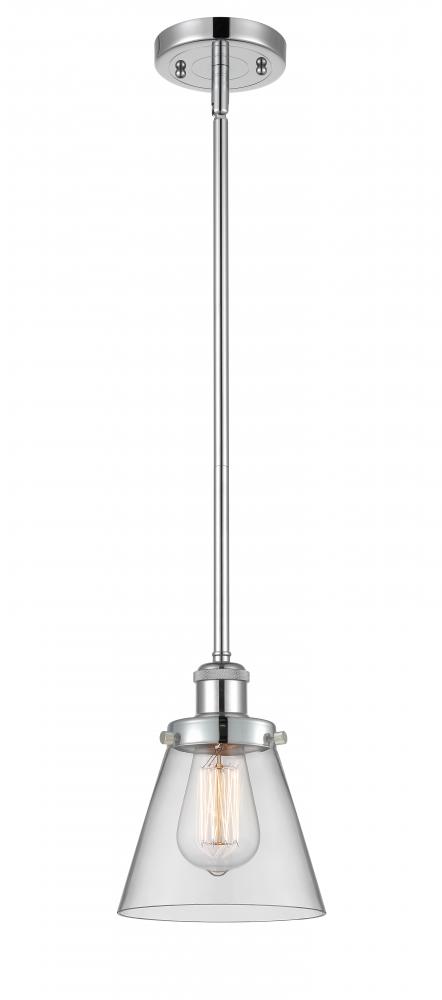 Cone - 1 Light - 6 inch - Polished Chrome - Mini Pendant